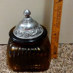 Small amber canister